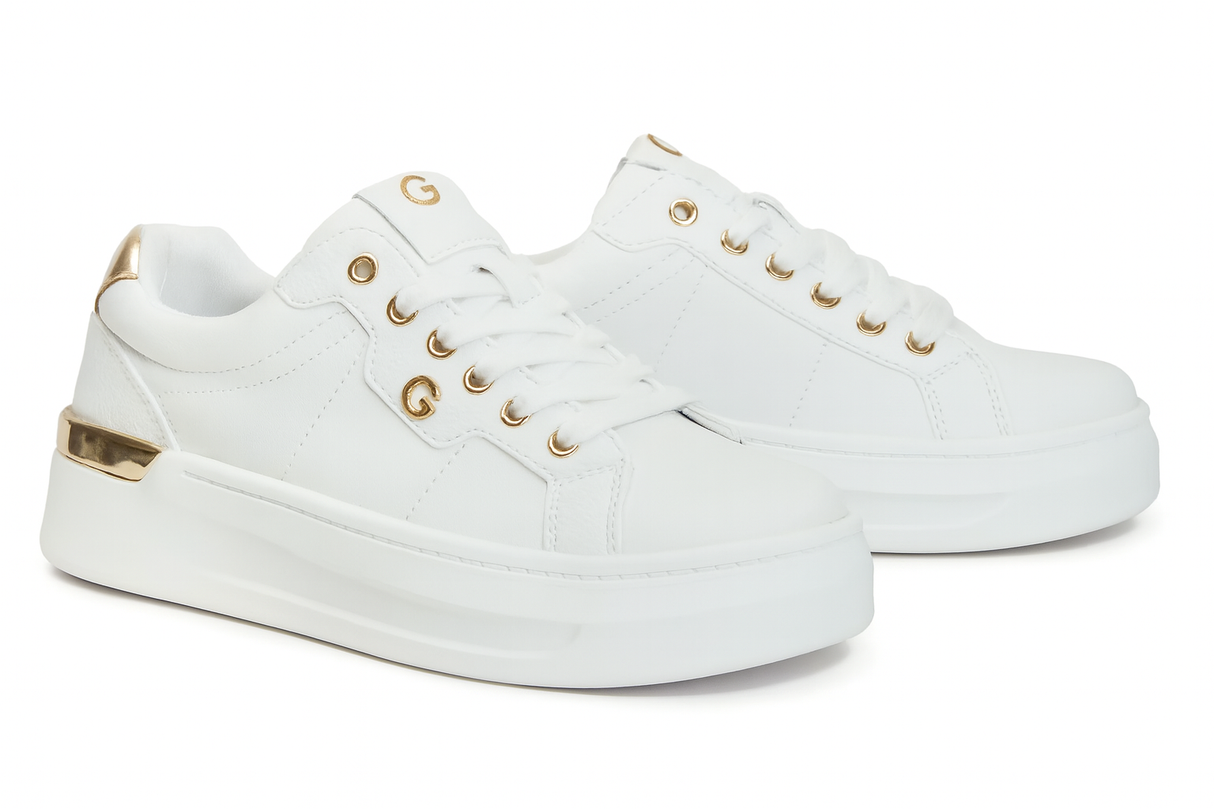 GBG Los Angeles Wendie Sneakers Women - WHTGLD