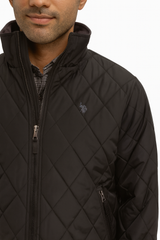 U.S. Polo Assn. Men’s Quilted Bomber Jacket – Black