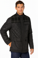 Cole Haan Men’s Quilted Field Jacket – Black