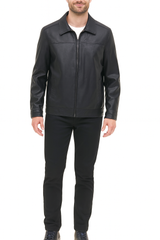 Tommy Men’s Classic Black Leather Jacket