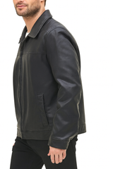Tommy Men’s Classic Black Leather Jacket