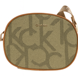 Calvin Klein Women’s Monogram Rounded Crossbody Bag