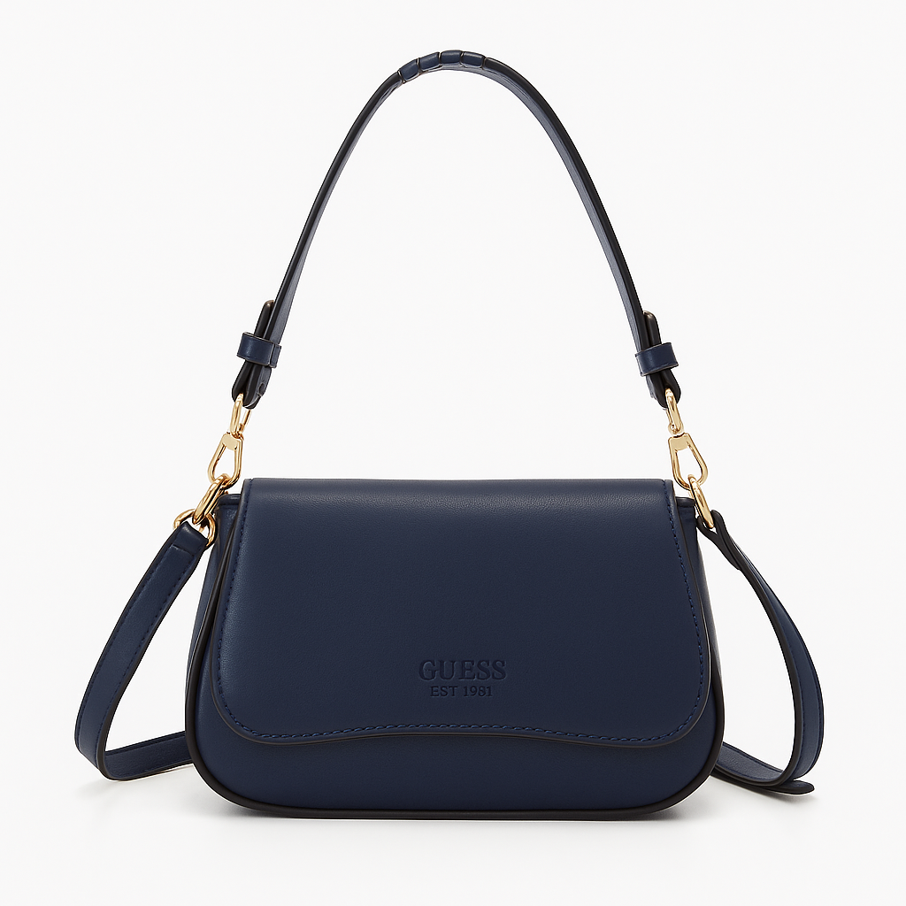 Guess Women’s Navy Shoulder & Crossbody Bag with Adjustable Strap