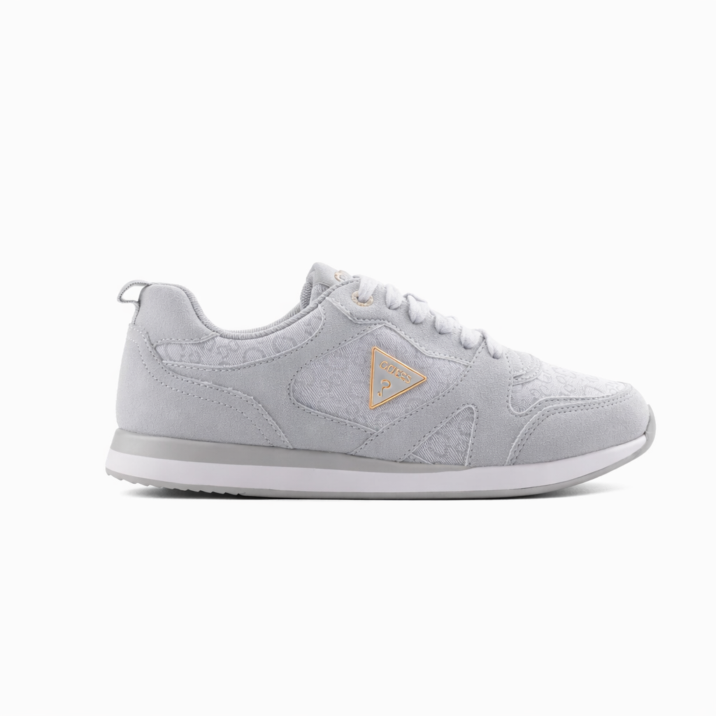 GUESS Women’s Light Grey Monogram Runner Sneakers