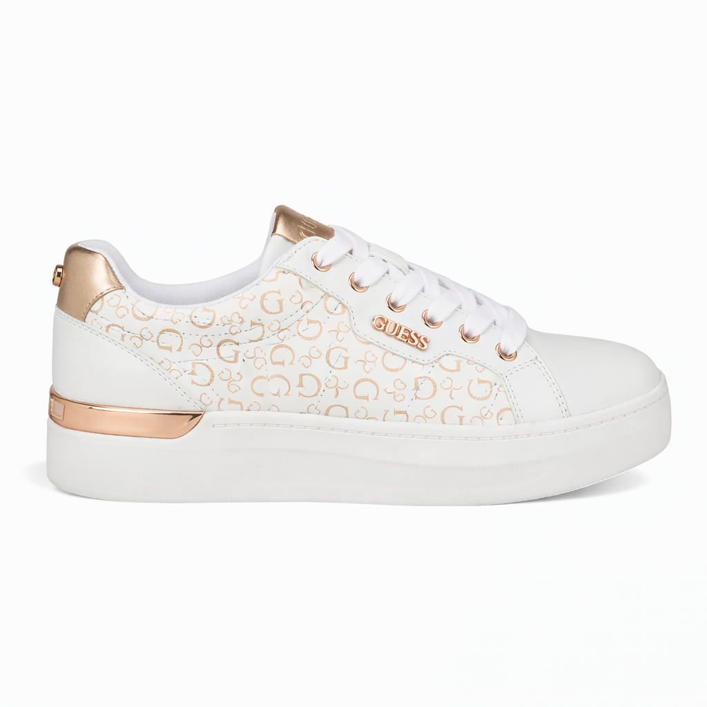 GUESS Onna Low-Top Logo Sneakers Women - WHTGLD