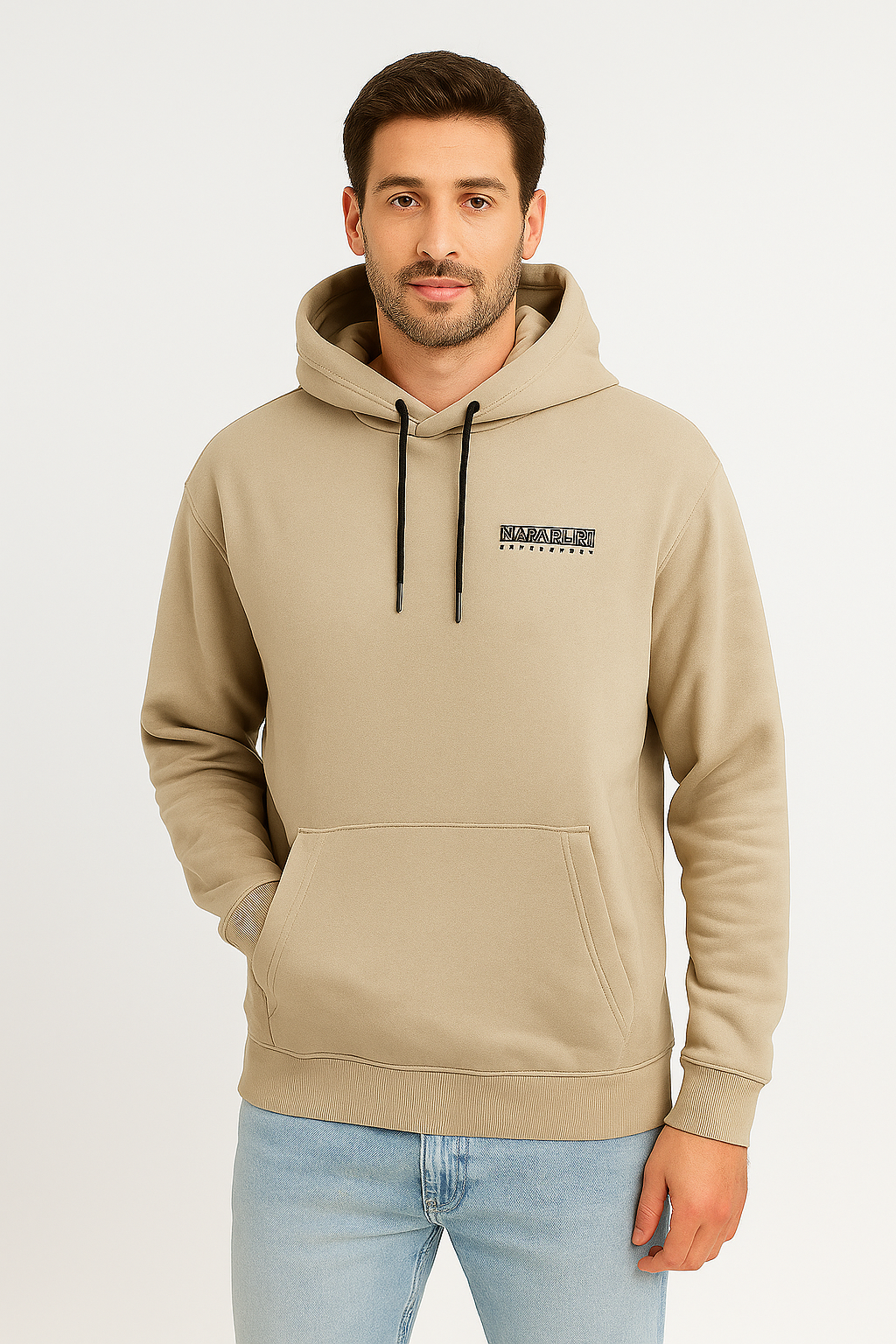 NAPAPIJRI Hoodie Logo Men Beige (BH)