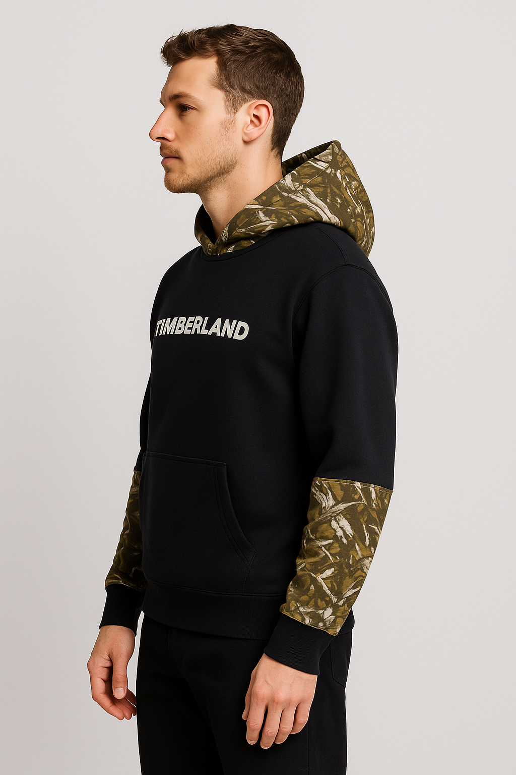 Timberland Hoodie Logo Men's Black (BH)