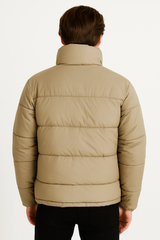 Hollister Men’s Beige Puffer Jacket
