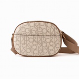 Calvin Klein Women’s Monogram Rounded Crossbody Bag