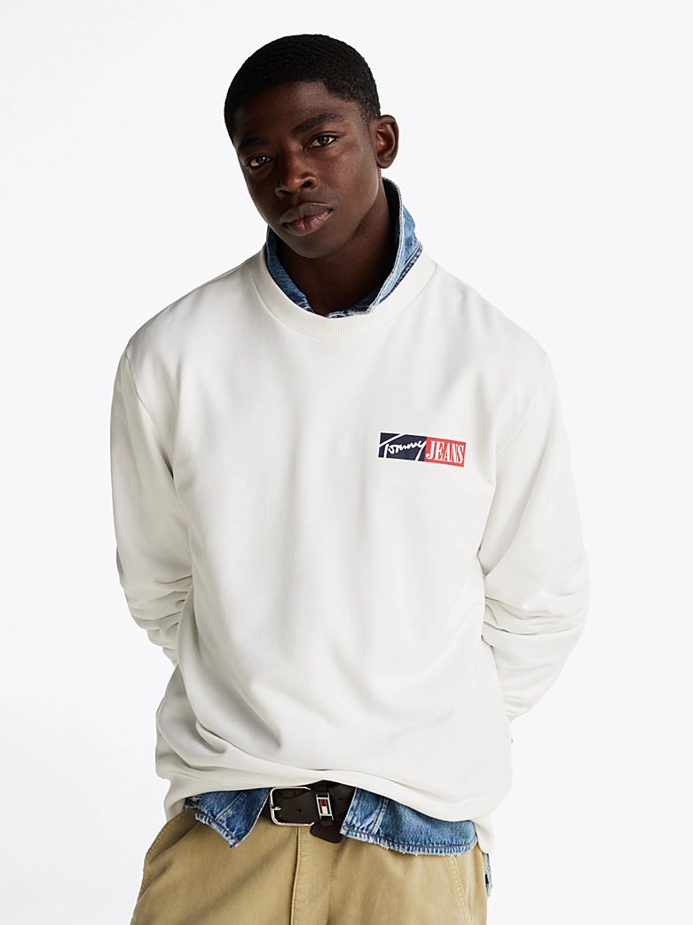 Tommy Jeans Sweatshirt Round Neck Men Beige (BH)