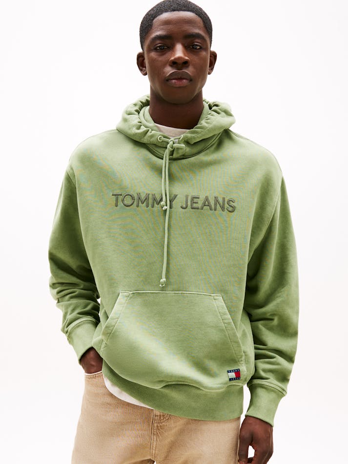 Tonal Logo Embroidery Relaxed Hoody