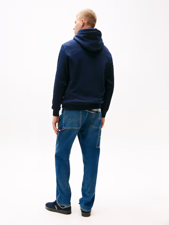 Tommy Jeans Men’s Navy Blue Flag Logo Hoodie