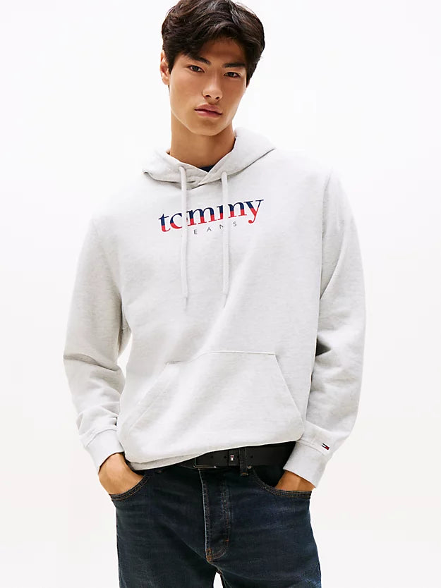 Tommy Jeans Men’s Grey Logo Hoodie