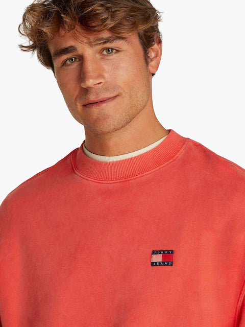 Tommy Jeans Sweatshirt Round Neck Men Orange (BH)