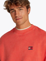 Tommy Jeans Sweatshirt Round Neck Men Orange (BH)