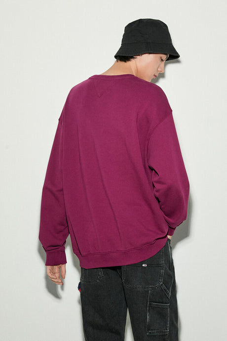 Tommy Jeans Sweatshirt Round Neck Men Purple (BH)