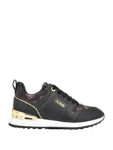 GUESS Women’s Black & Gold Logo Lace-Up Sneakers