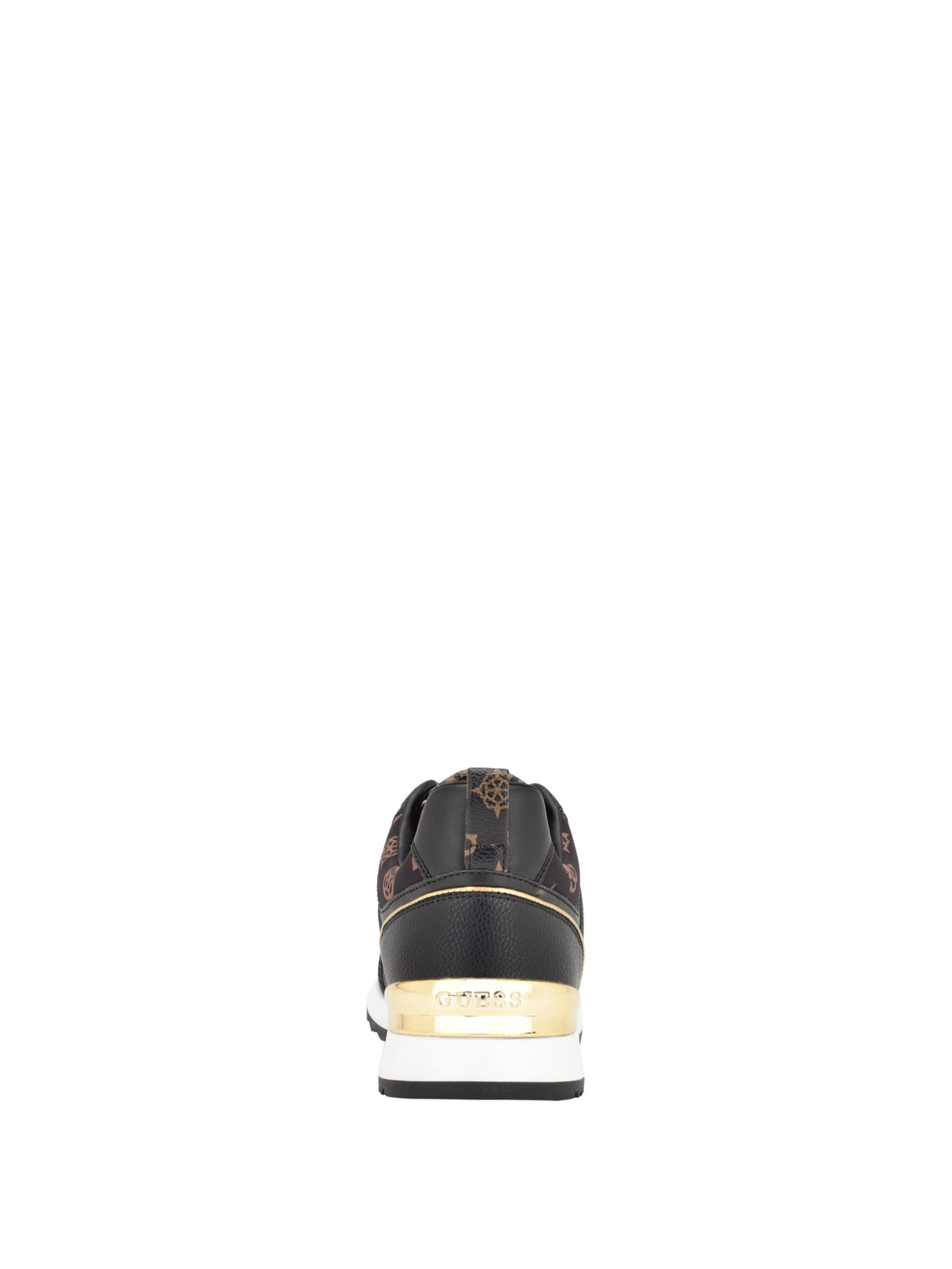 GUESS Women’s Black & Gold Logo Lace-Up Sneakers