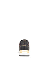 GUESS Women’s Black & Gold Logo Lace-Up Sneakers