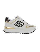 GUESS Women’s White & Gold Logo Platform Sneakers
