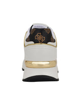 GUESS Women’s White & Gold Logo Platform Sneakers