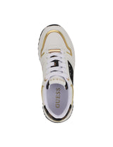 GUESS Women’s White & Gold Logo Platform Sneakers