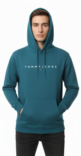 Tommy Jeans Men's Heritage Logo Hoodie - Deep Teal