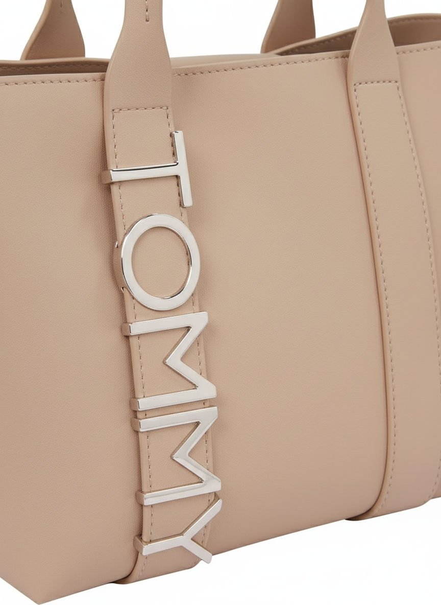 Tommy Jeans City Bold Mini Tote Bag - Beige