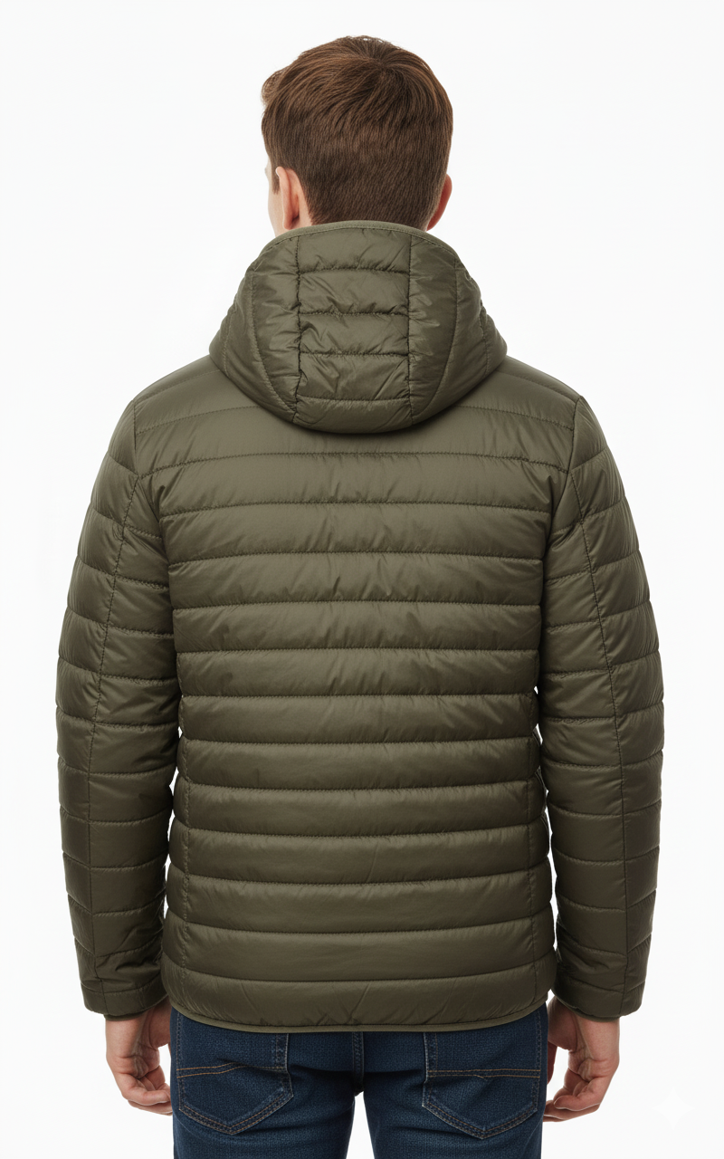 Tommy Hilfiger Men's Lightweight Packable Hooded Puffer Jacket