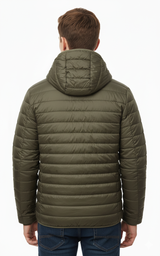 Tommy Hilfiger Men's Lightweight Packable Hooded Puffer Jacket