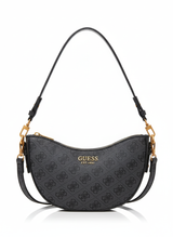 GUESS  - Quilted Flap Crossbody Bag with Chain Strap and Iconic Logo - GRY