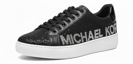 Sky Sequin Logo Sneaker (Black)