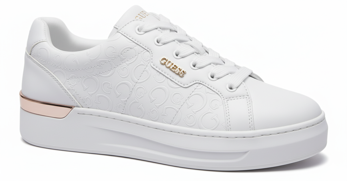 GUESS Onna Low-Top Logo Sneakers Women - WHTGLD