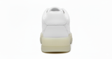 Women's White Sport Sneaker with Bold Details and Embossed 'G' Logo