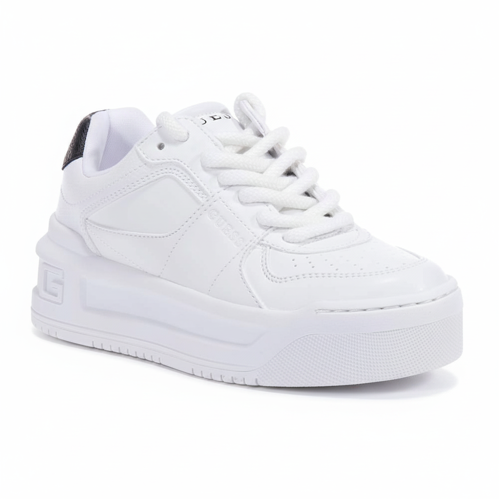GUESS LEMMER FL8MMRELE12 WHITE SNEAKERS
