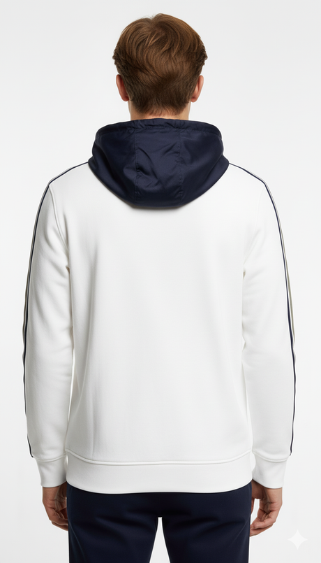 Tommy Hilfiger Men's Hybrid Full-Zip Hoodie - Cotton with Water-Resistant Hood