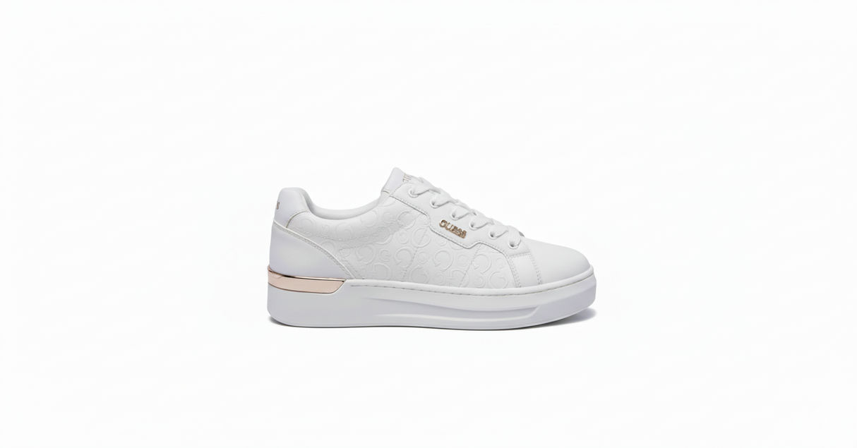 GUESS Onna Low-Top Logo Sneakers Women - WHTGLD