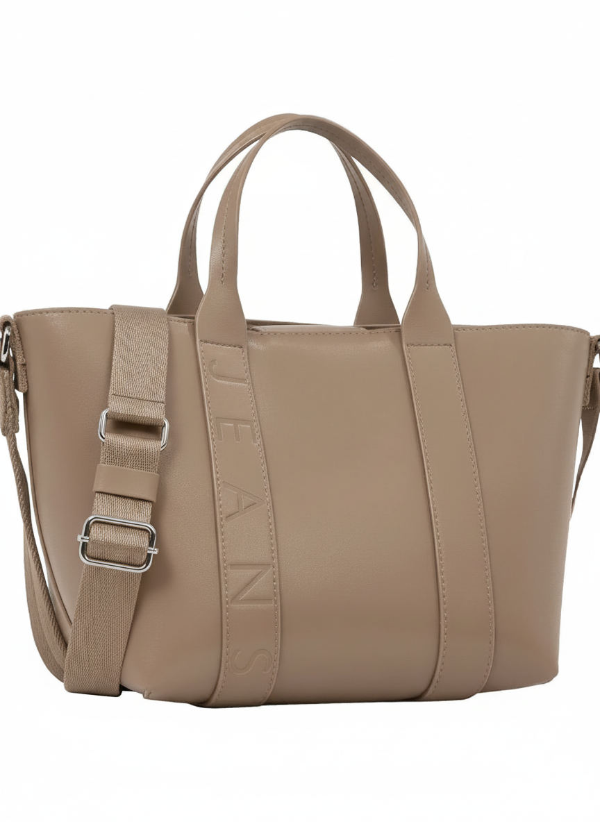 Tommy Jeans City Bold Mini Tote Bag - Beige