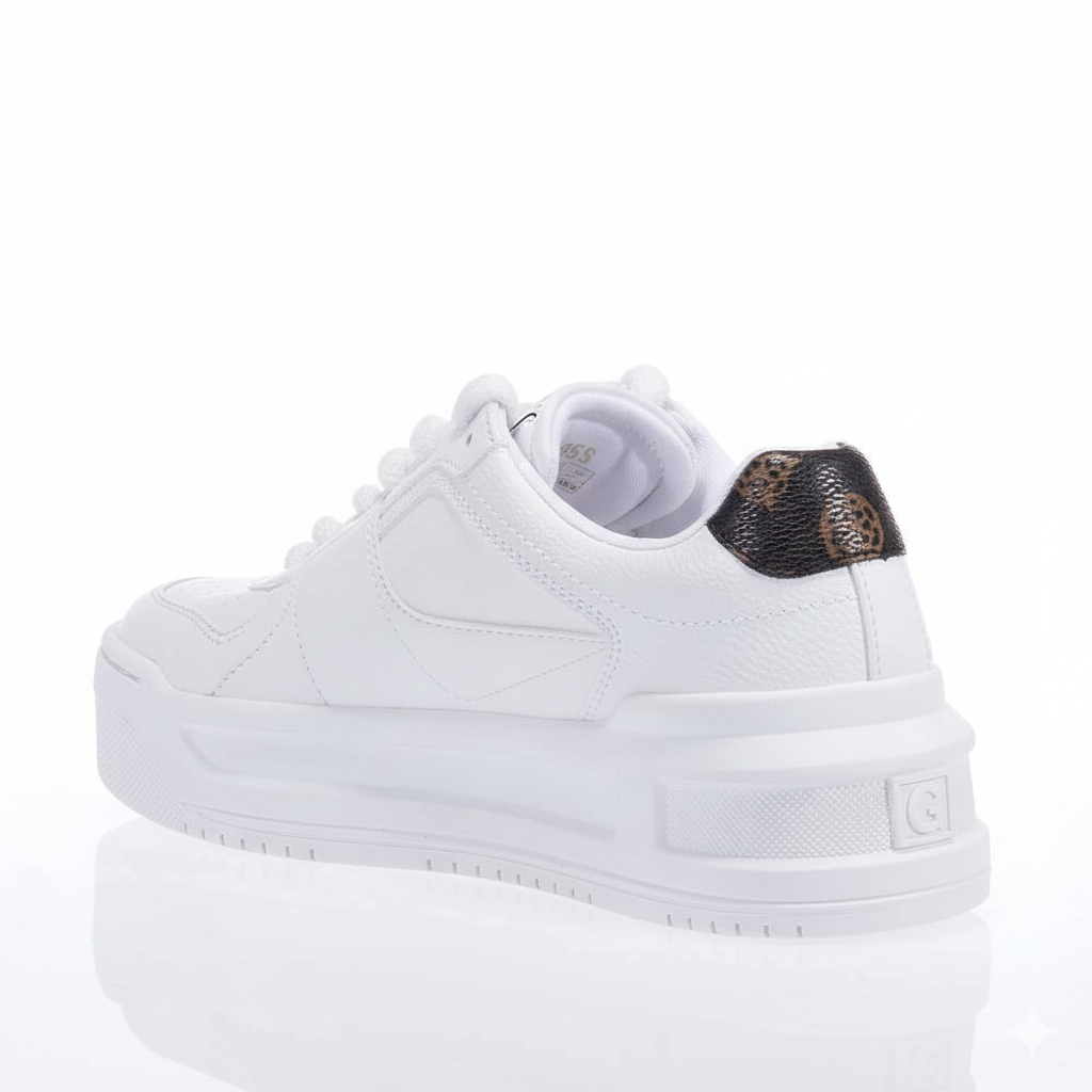 GUESS LEMMER FL8MMRELE12 WHITE SNEAKERS