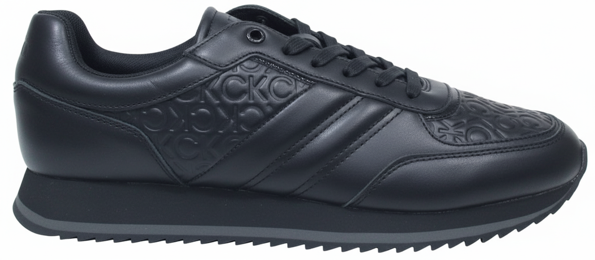 Calvin Klein Embossed Logo Sneakers - BLK