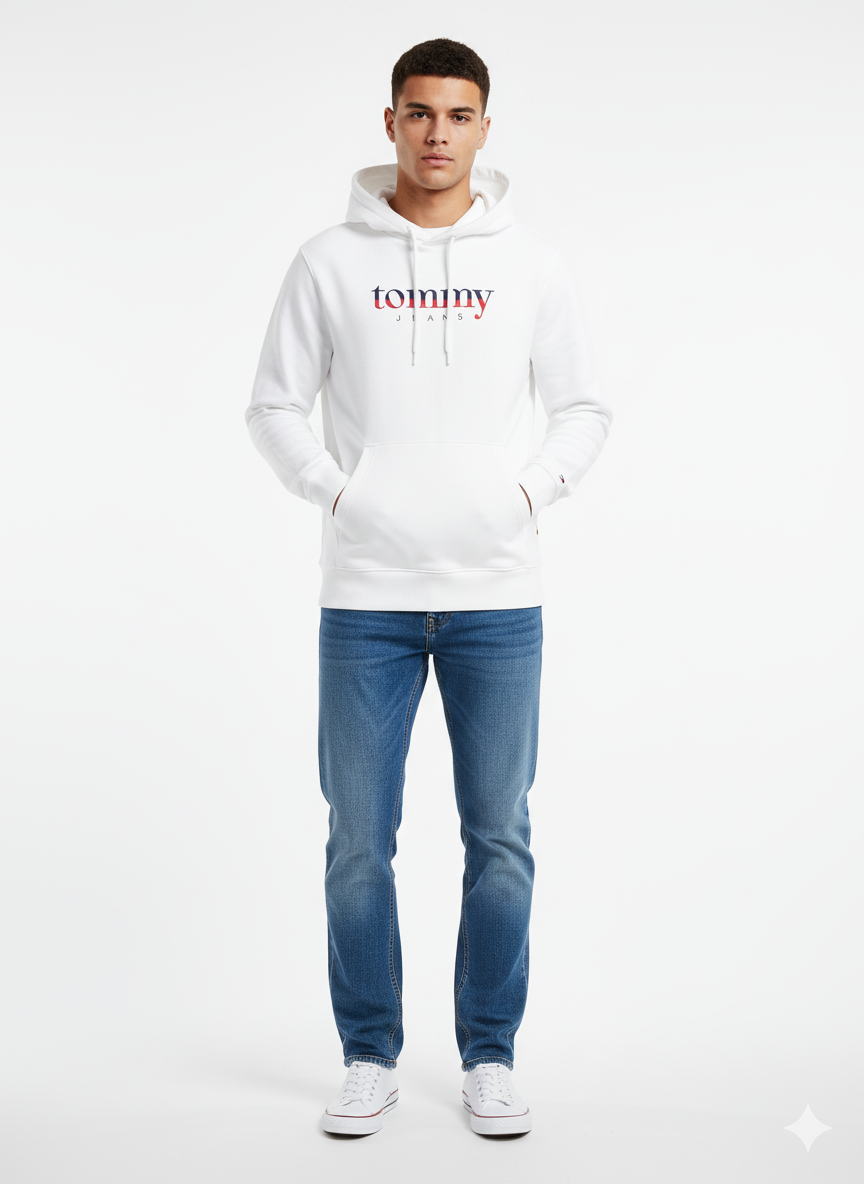 Logo Drawstring Terry Hoody - Tommy Hilfiger