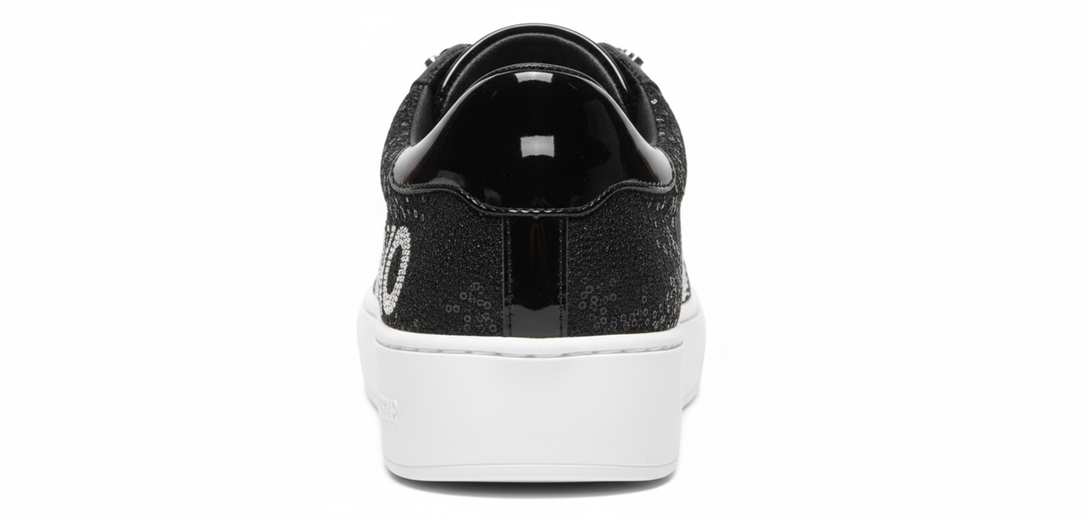 Sky Sequin Logo Sneaker (Black)