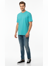 Cotton-jersey T-shirt with tonal logo embroidery
