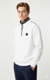 Tommy Hilfiger Men's Signature Collar Quarter-Zip Sweatshirt