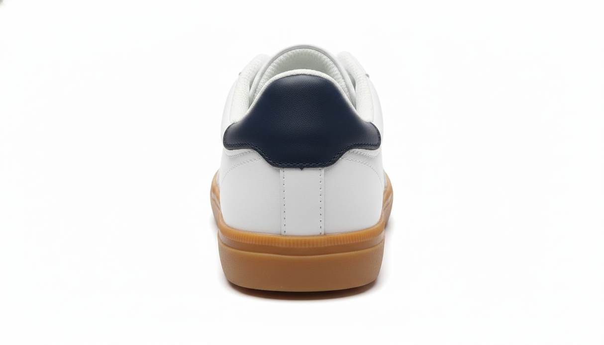 Tommy Hilfiger White Low-Top Casual Sneakers with Gum Sole