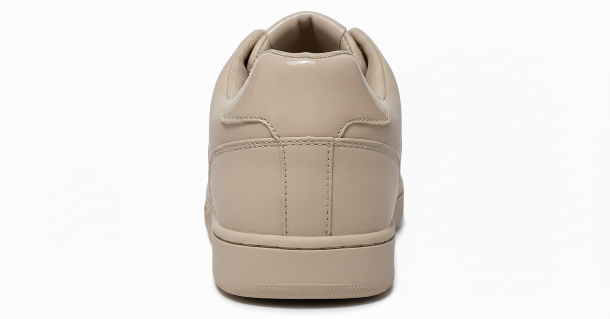 GUESS Beige Low-Top Sneaker – Signature Logo Design