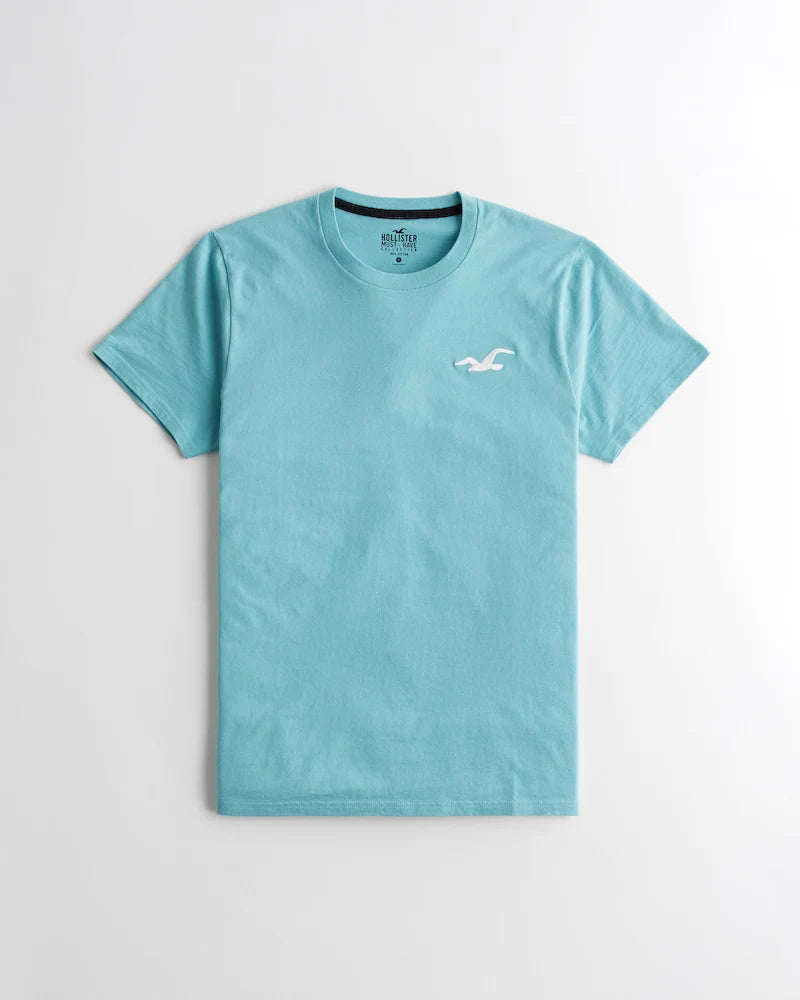Hollister Men’s Classic Logo T-Shirt  Soft Cotton Relaxed Fit Tee