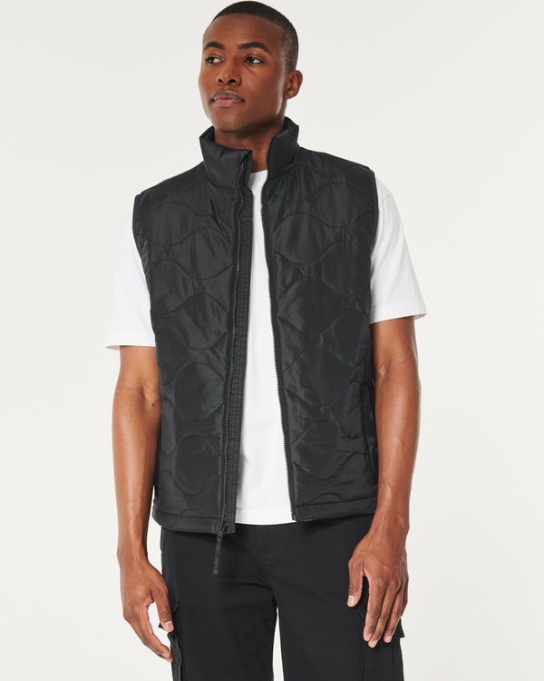 Hollister ONION QUILTED PUFFER VEST