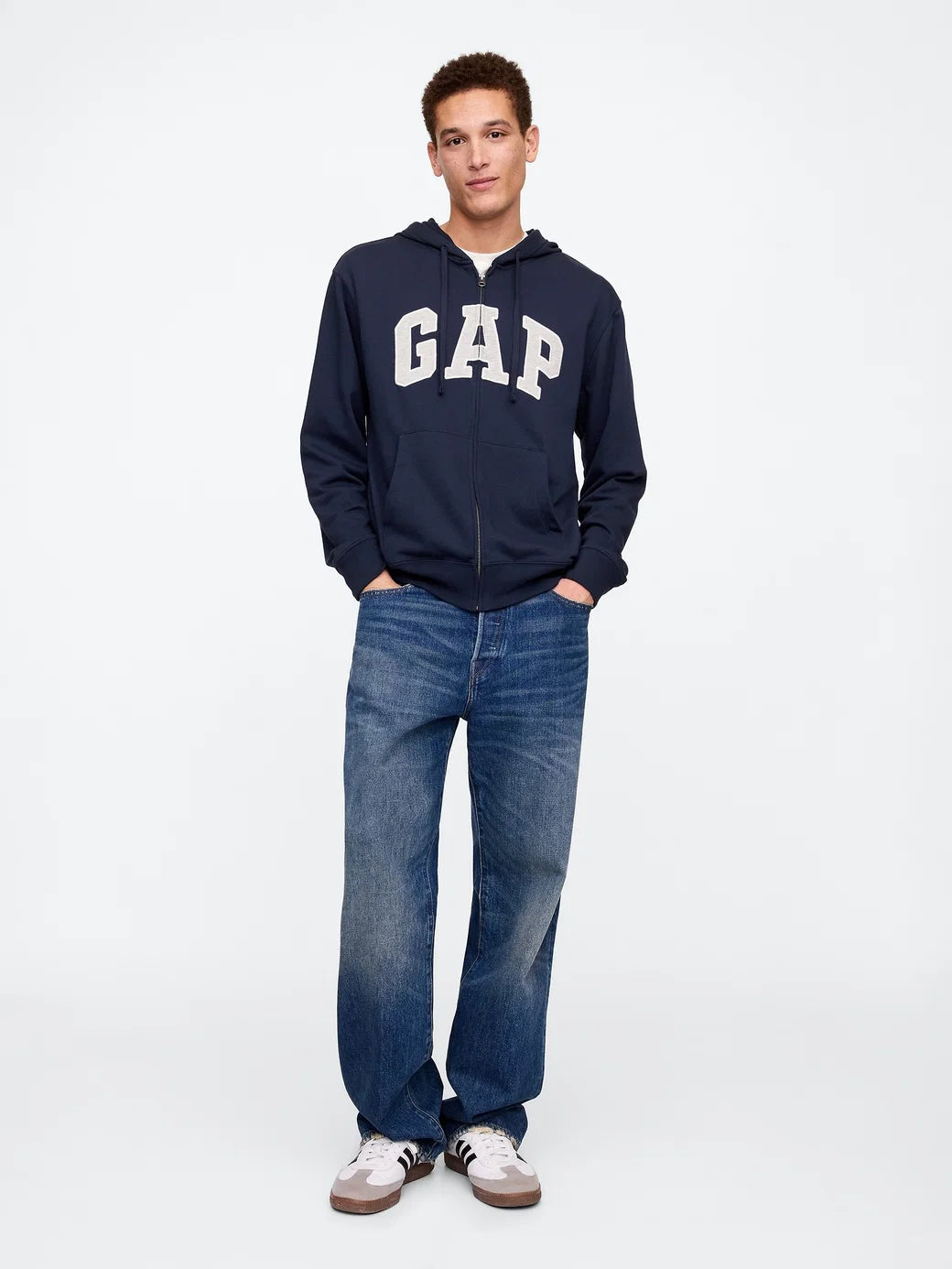 GAP Full Zip-Up Hoodie _ Navy