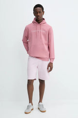 Tommy Jeans Men’s Pink Linear Logo Hoodie